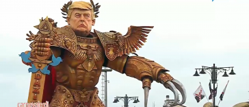 God Emperor Trump Italy Viareggio Carnival